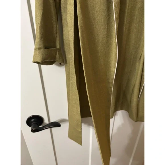 MM La Fleur The Dietrich Green Linen Blend‎ Blazer Pants Suit Set Mix M-8 - Picture 6 of 12